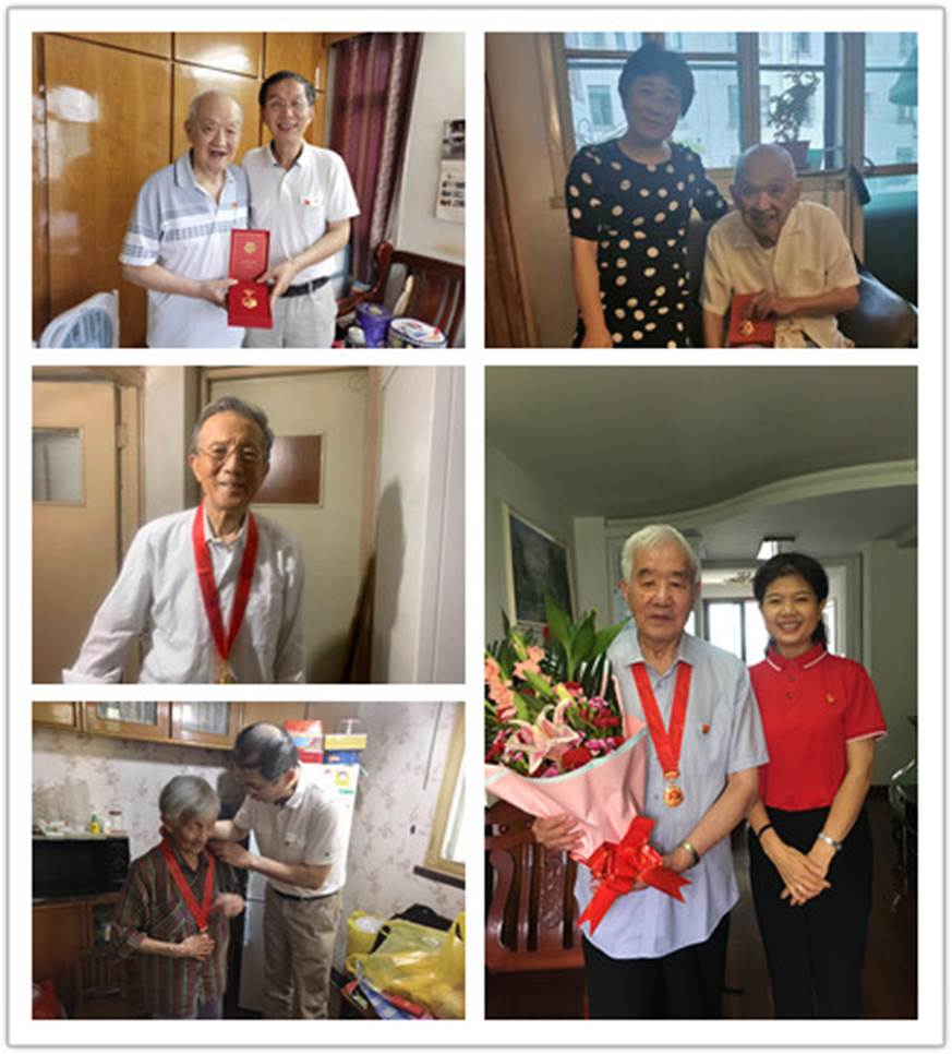 2021年6月24日suncitygroup太阳新城官网为王启华老党员颁发“光荣在党50年”纪念章(1)_副本